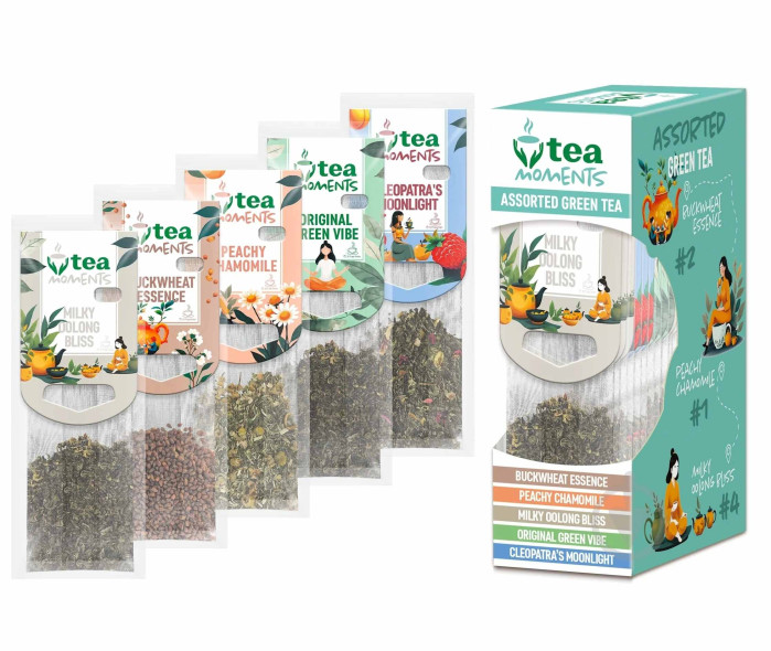 detail Tea Moments Assorted GREEN TEA, 15 sáčků, 33,6g