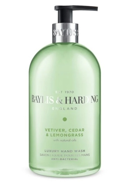 detail Baylis&Harding Tekuté mýdlo - Vetiver, Cedar & Lemongrass, 500ml