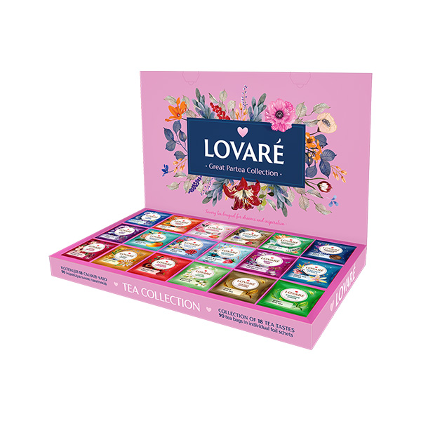 detail LOVARÉ 90 sáčků GREAT PARTEA Collection, RŮŽOVÁ, 45x27x4cm