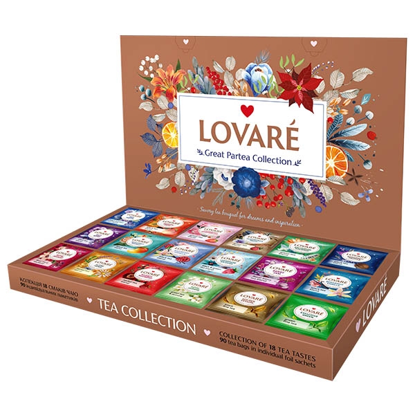 detail LOVARÉ 90 sáčků GREAT PARTEA Collection, VÁNOČNÍ limitovaná edice
