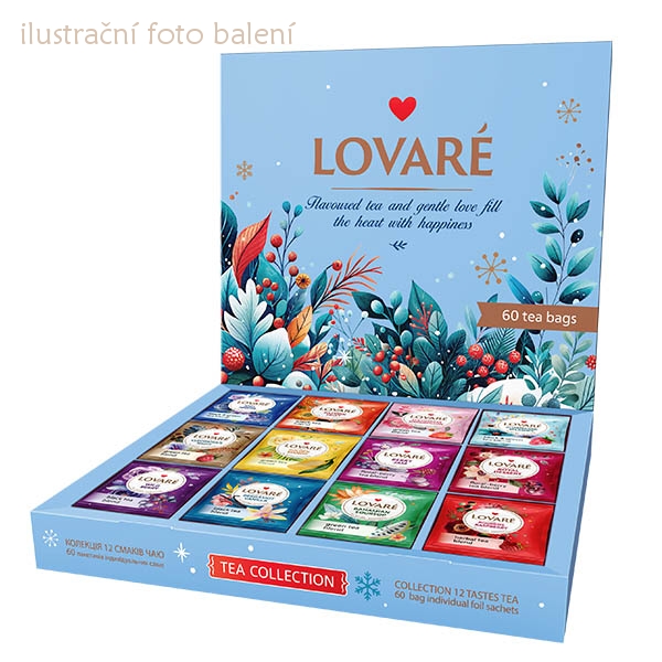 detail LOVARÉ 60 čajových sáčků - FLOWERS & TEA, Vánoční limitovaná edice
