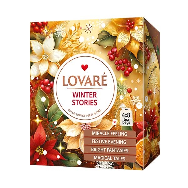 detail LOVARÉ 4x 8 čajových sáčků WINTER STORIES, limitovaná edice
