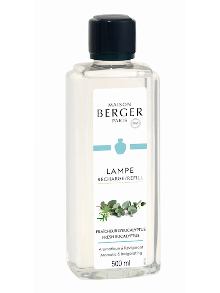 detail Maison Berger FRESH EUCALYPTUS, náplň katalytické lampy 500ml
