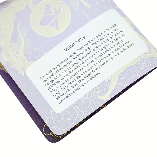 detail Paperblanks Sešit A5, tečkovaný - FIALOVÁ VÍLA Violet Fairy