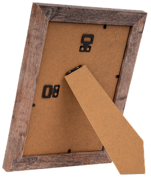 detail Rámeček Narvik 10x15cm, středně hnědý melír, dřevo MDF