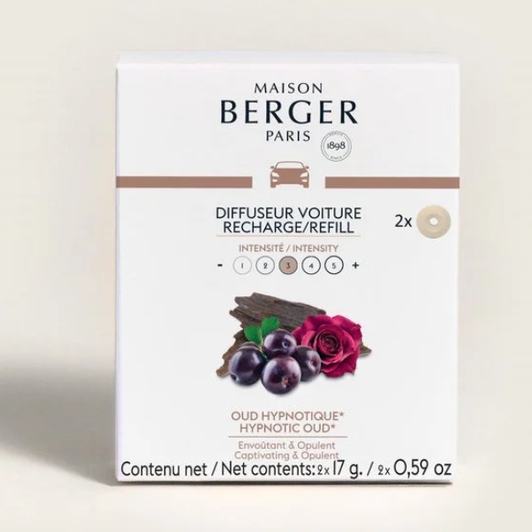detail Maison Berger Náplň vůně do auta HYPNOTIC OUD, 2ks