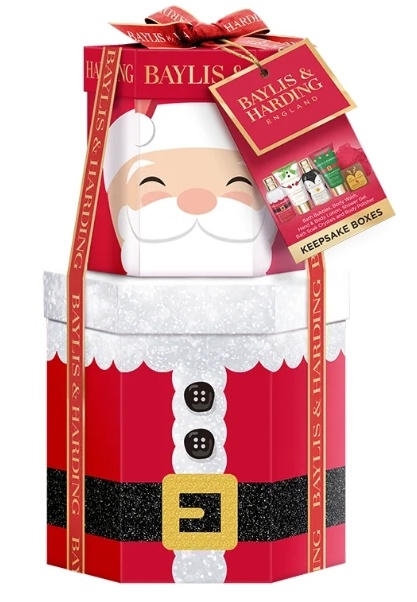 detail Baylis&Harding Festive Sada péče o tělo a houbičky, 6 ks