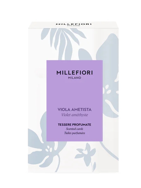 detail Millefiori Laundry Vonné karty 3ks - VIOLA AMETISTA