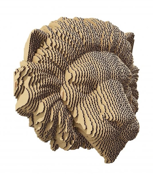 detail Cartonic 3D PUZZLE - LION, 79 dílků, LEVEL 2 (k zavěšení)