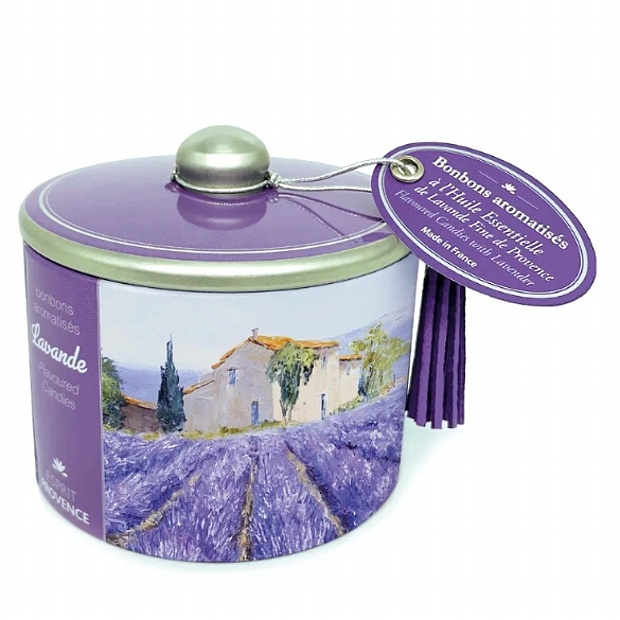 detail Esprit Provence Bonbónky v plechovce s příchutí levandule, 85g Provence