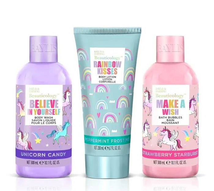 detail Baylis&Harding Dárková sada sprchová JEDNOROŽEC, 3ks