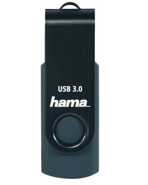 detail Hama USB 3.0 Flash Drive Rotate, 32 GB, 70 MB/s, petrolejová modrá