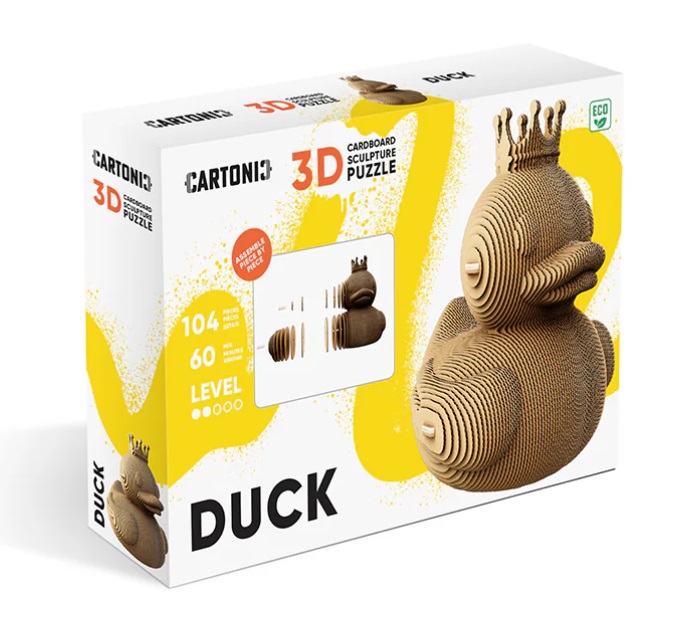 detail Cartonic 3D PUZZLE - DUCK, 104 dílků, LEVEL2