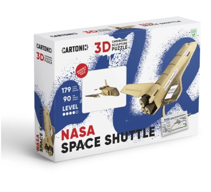 detail Cartonic 3D PUZZLE - NASA SPACE SHUTTLE, 179 dílků, LEVEL4