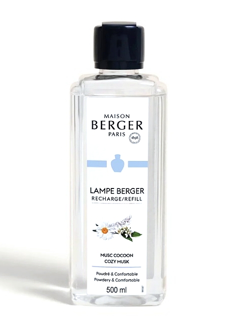 detail Maison Berger COZY MUSK, náplň katalytické lampy 500ml