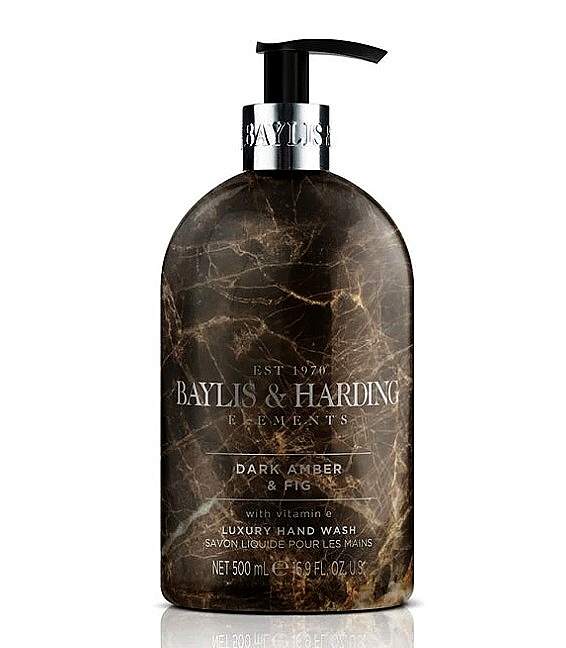 detail Baylis&Harding Tekuté mýdlo - Dark Amber & Fig, 500ml