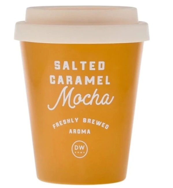 detail DW HOME Salted Caramel Mocha, svíčka ve skle 318g