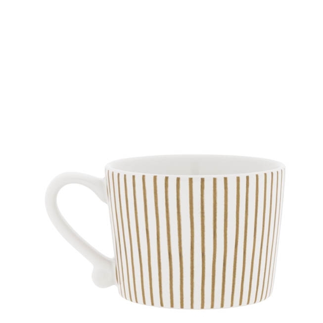 detail Bastion Collections Hrneček menší Little Stripes Brown, 175ml
