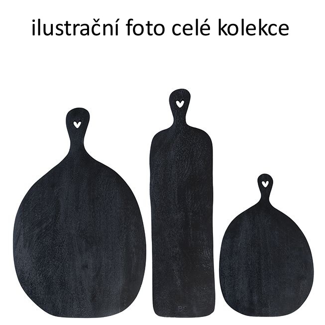 detail Bastion Collections TRAY BLACK servírovací prkénko velké, 50x32x2cm