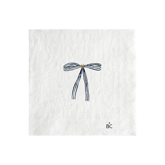 detail Bastion Collections Papírové ubrousky S - Little Bow Blue, 20ks