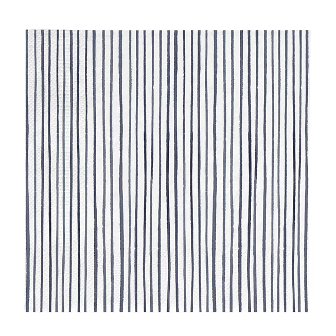 detail Bastion Collections Papírové ubrousky L - Stripes Blue, 20ks