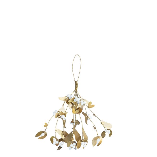 detail Bastion Collections JMELÍ MALÉ, MISTLETOE Small Brass Antique, 20 cm