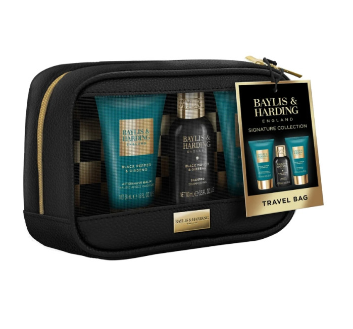 detail Baylis&Harding Černý pepř & ženšen, dárková sada péče o tělo, 4dílná