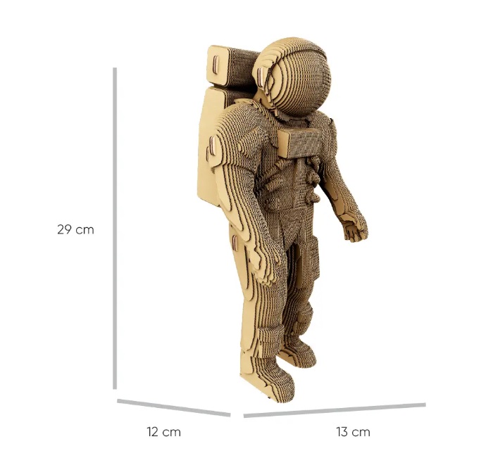 detail Cartonic 3D PUZZLE - ASTRONAUT, 163 dílků, LEVEL4