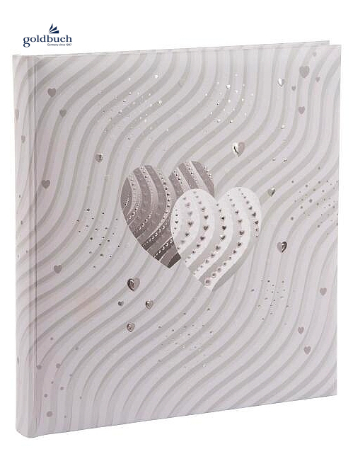 detail Fotoalbum klasik 60stran 30x31cm Goldbuch 08385 SILVER HEART