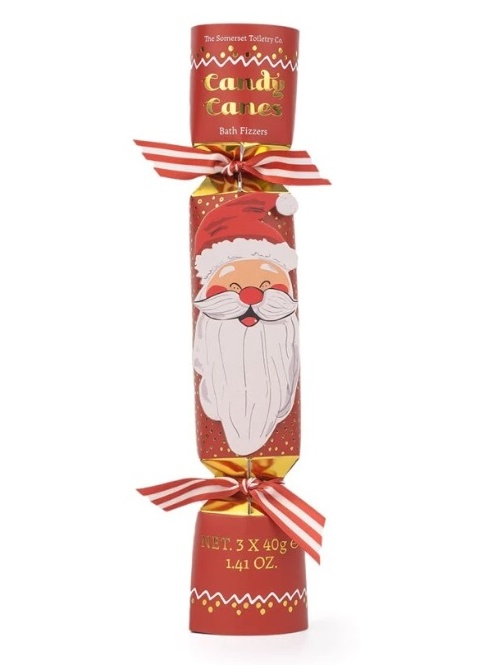 detail Somerset Toiletry - Santa's Little Helpers - Candy Cane, šumivé koule 3ks