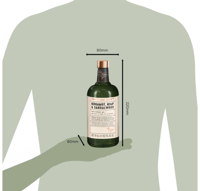 detail Baylis&Harding Bergamot, Hemp & Sandalwood, sprchový gel 2v1
