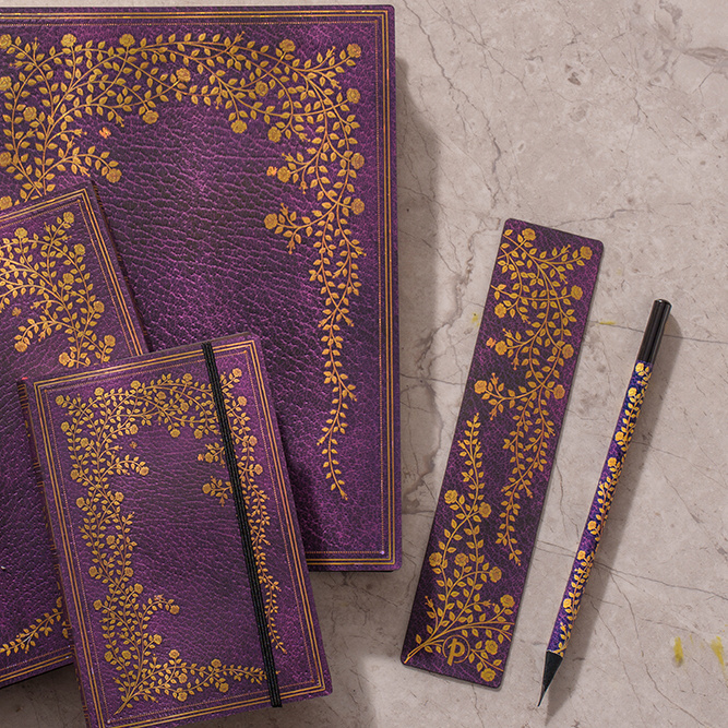 detail Paperblanks ZÁLOŽKA - New York Rose, Gilded Age