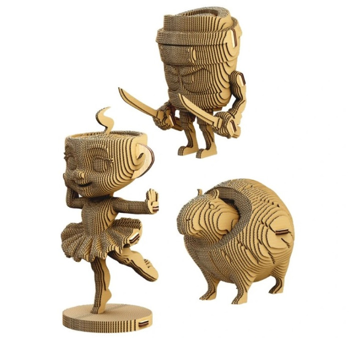detail Cartonic 3D PUZZLE - BALLERINA CAPPUCCINA & Friends, 301 dílků, LEVEL3