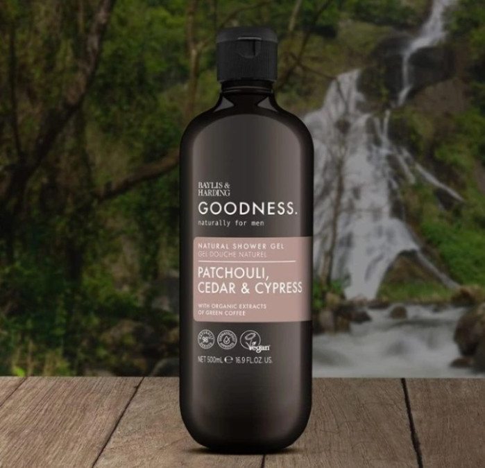 detail Baylis&Harding Sprchový gel - Goodness Patchouli, Cedar & Cypress, 500ml
