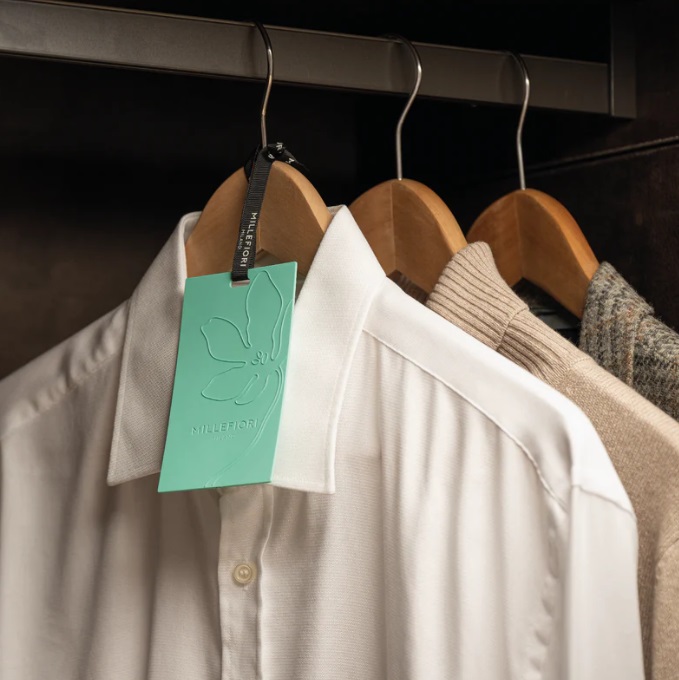 detail Millefiori Laundry Vonné karty 3ks - PATCHOULI SMERALDO