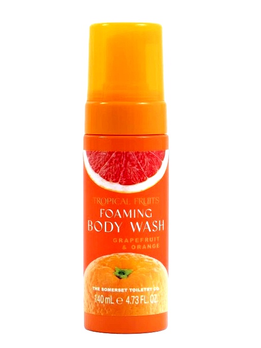 detail Tropical Fruits – Grapefruit & Pomeranč Mycí pěna na tělo, 140 ml