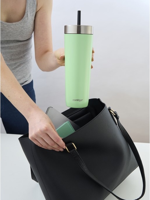 detail Contigo Luxe Spillproof Tumbler 720 ml, zelená