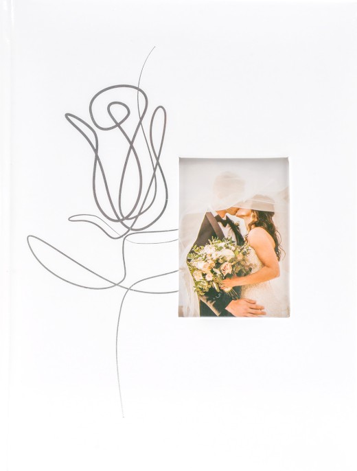 detail Fotoalbum 10x15/200 B46200S Fandy ROSA 1, stříbrná