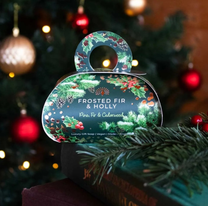detail English Soap Company Frosted Fir, tuhé mýdlo, 260g