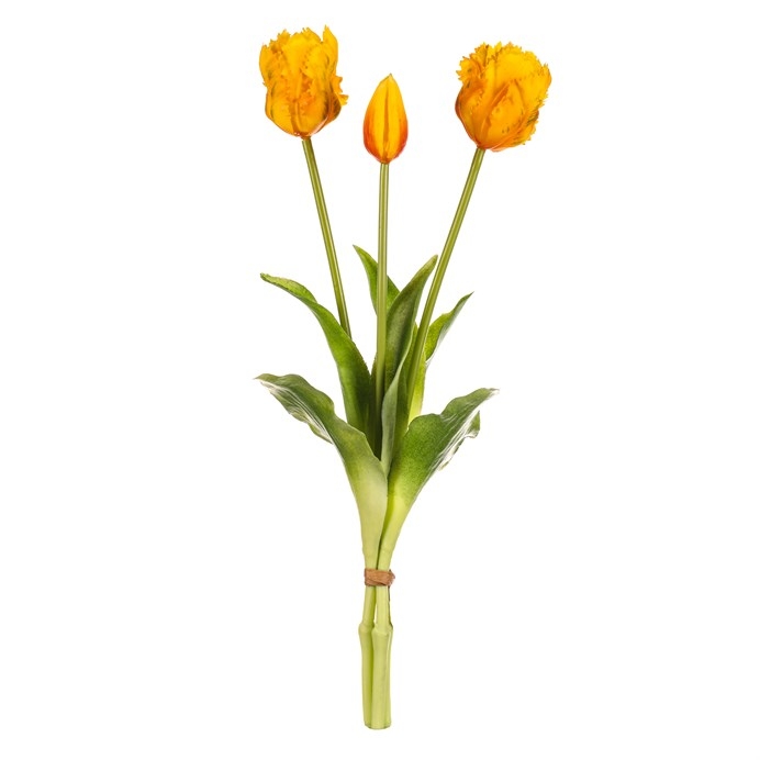 detail Autronic Svazek 3 kusů žlutých tulipánů, 40cm
