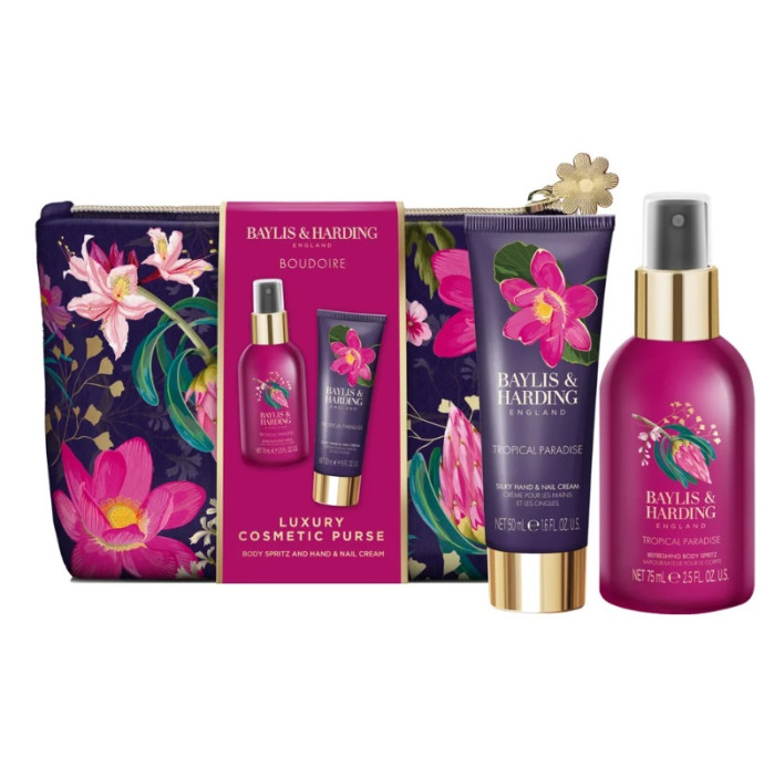 detail Baylis&Harding Tropical Paradise, sada v malé kosmetické taštičce, 3dílná