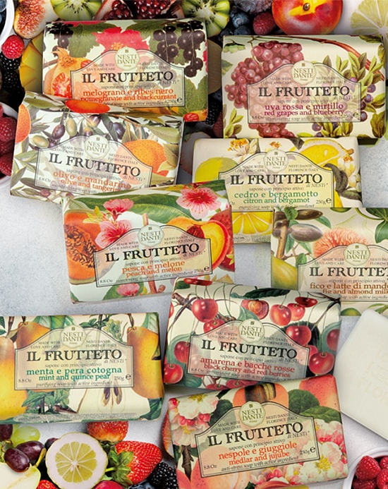 detail Nesti Dante Il Frutteto - Fico e latte di mandorla, tuhé mýdlo 250g