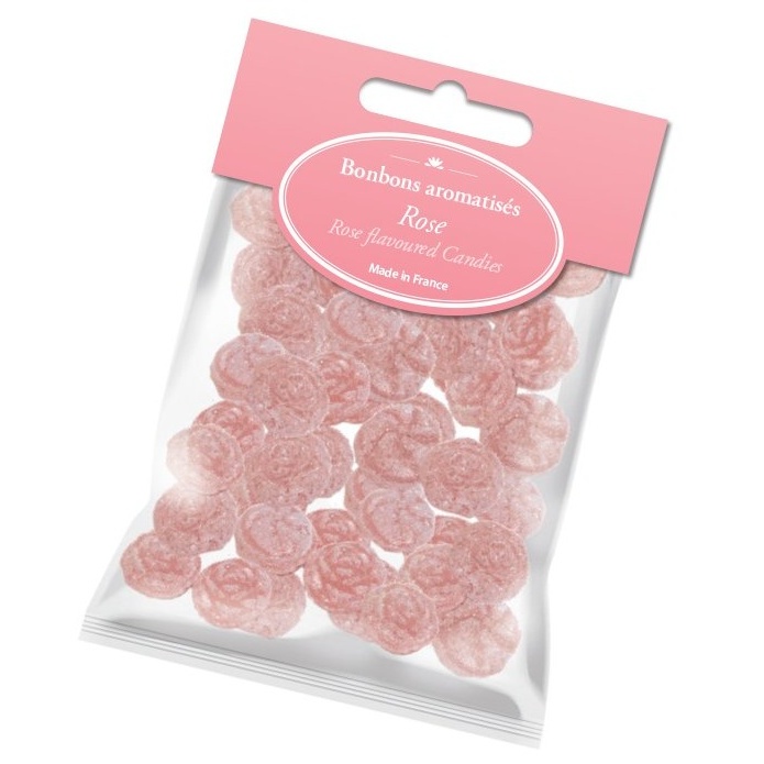 detail Esprit Provence Bonbónky s příchutí růží v sáčku, 85g