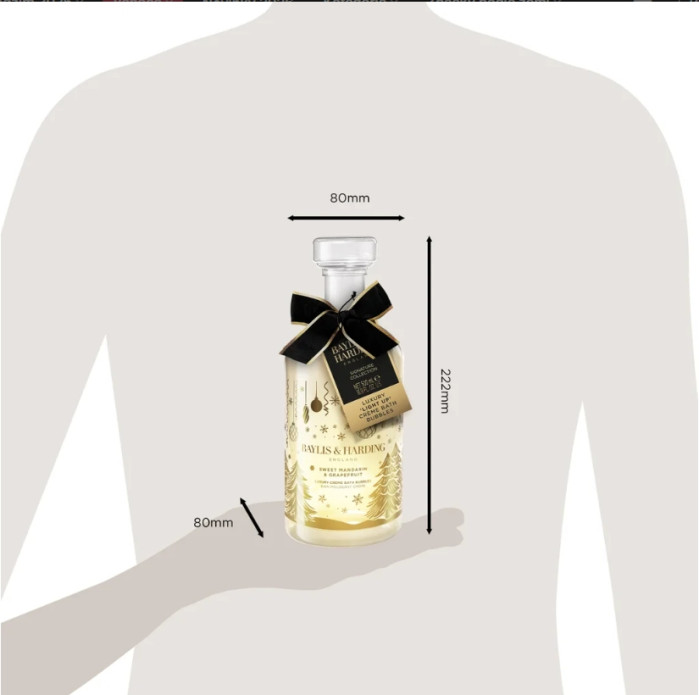 detail Baylis&Harding Mandarin & Grapefruit Karafa s pěnou do koupele 500ml, svítící