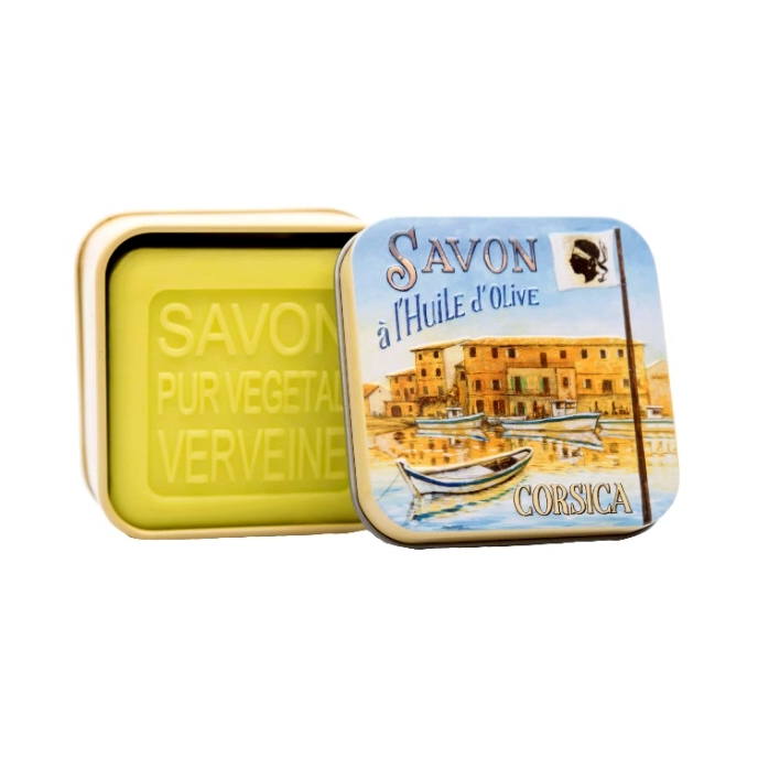 detail La Savonnerie Mýdlo v plechové dóze 100 g - CORSICA 1 přístav
