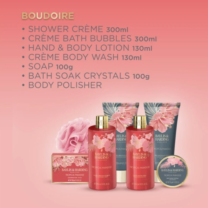 detail Baylis&Harding Boudoire, velká dárková sada, 7dínlá