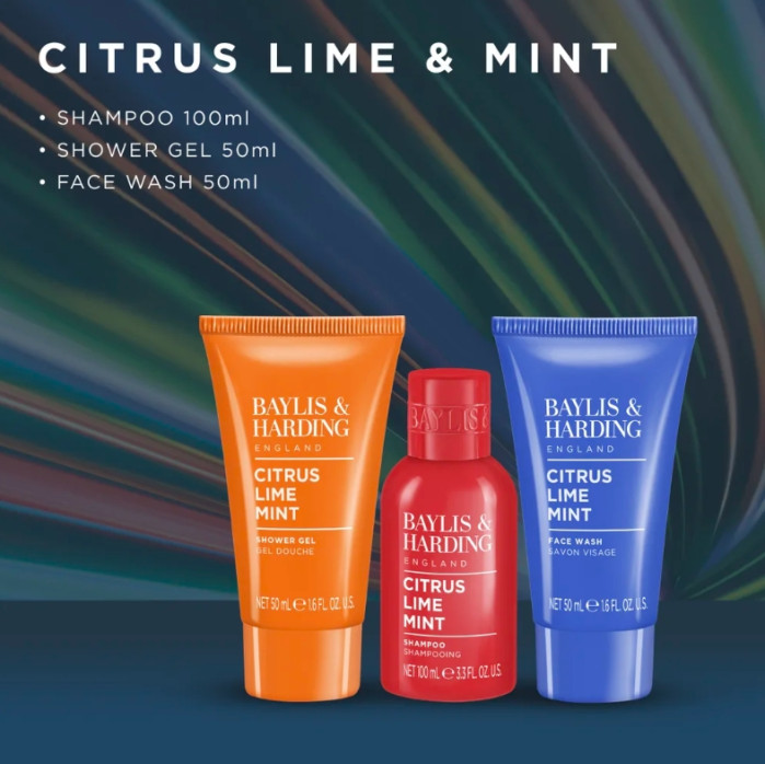 detail Baylis&Harding Citrus & Lime & Mint, dárková sada v taštičce, 4dílná