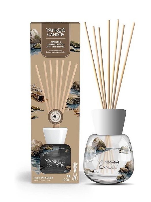 detail Yankee Candle Reed difuzér AMBER & SANDALWOOD, 100 ml