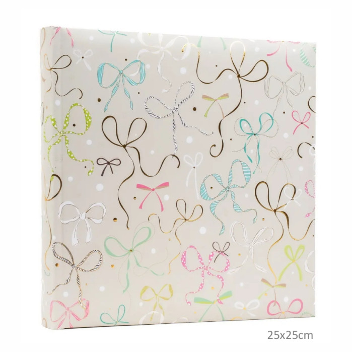 detail Fotoalbum klasik 25x25cm 24762 Goldbuch Ribboné taupe