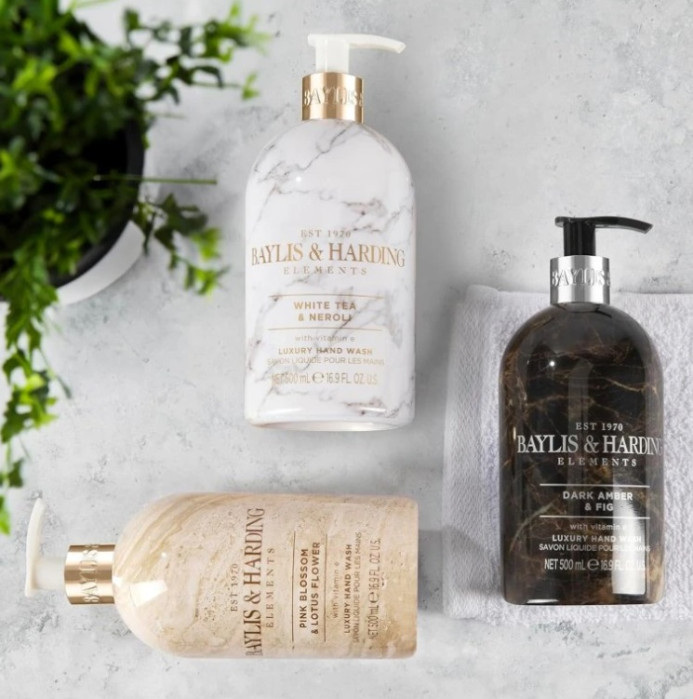 detail Baylis&Harding Tekuté mýdlo - Pink Blossom & Lotus Flower, 500ml